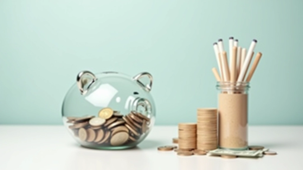 Piggy bank with pet care budget