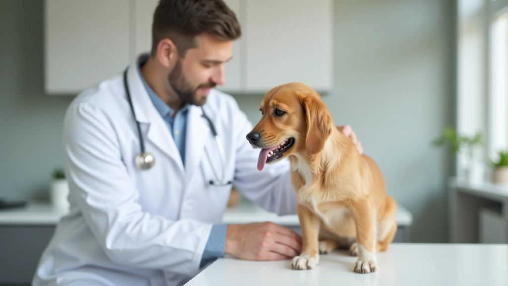 Consultation vétérinaire avec propriétaire d'animal de compagnie discutant du budget de santé